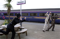 ... at Penzance station, Cornwall.