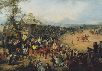 Clifton Race Course (detail) by Rolinda Sharples, 1836 (Bristol's Museums, Galleries and Archives).