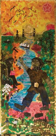 Portrait of a Nation collage by Clifton High Lower School (Martin Chainey).