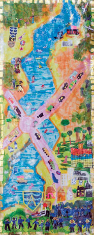 Portrait of a Nation collage by Avon Primary School (Martin Chainey).