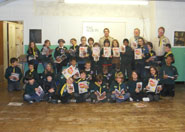 Members of the Brunel Scout District with their books and guides (Mark Gollop).