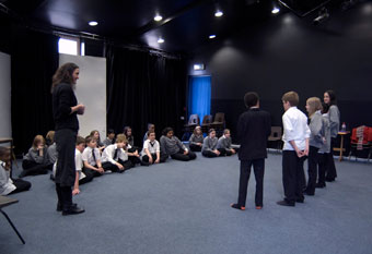 Workshop led by Moira Hunt at St Mary Redcliffe & Temple School, 2008 (Vicky Washington).
