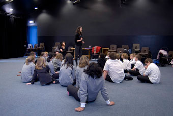 Workshop led by Moira Hunt at St Mary Redcliffe & Temple School, 2008 (Vicky Washington).