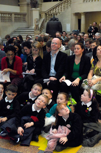 Pupils from Fair Furlong attended the launch event at Bristol's City Museum and Art Gallery (Martin Chainey).