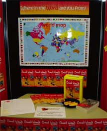 Small Island display at Kingswood Library, South Gloucestershire.