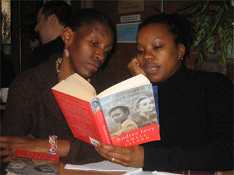 Ruth Pitter and Valerie Mower of the artists' group Our Stories Makes Waves