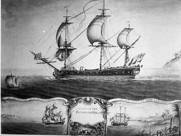 A View of the Blandford Frigate