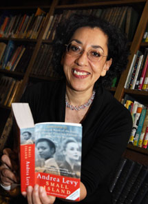 Andrea Levy on launch day in Liverpool.