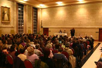 Andrea Levy at a free session for readers in Bristol in February (Laura Thorne).