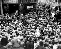Corn Street, VE Day.