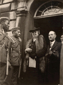 American First Lady, Eleanor Roosevelt, on visit to Bristol.